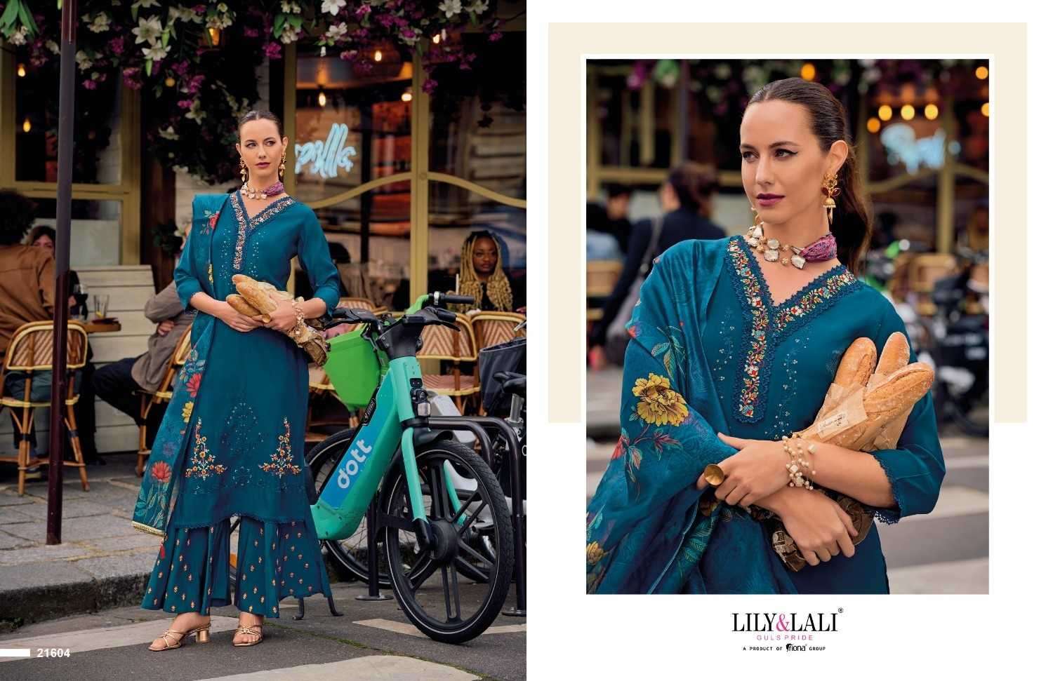 LILY & LALI PRESENTS RIWAAZ VOL-6 COTTON EXCLUSIVE READYMADE FESTIVE PLAZZO STYLE SALWAR SUITS CATALOG WHOLESALER AND EXPORTER IN SURAT