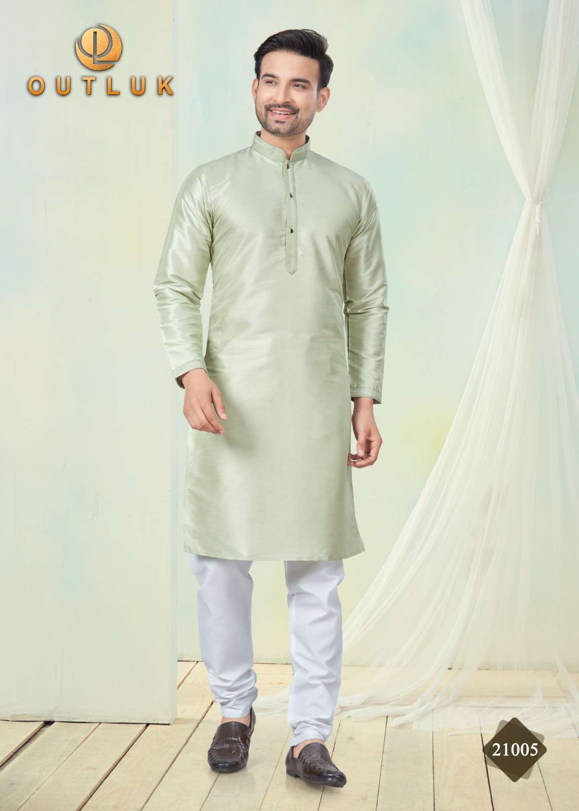 OUTLUK PRESENTS OUTLUK WEDDING COLLECTION VOL-22 READYMADE BEST QUALITY MENS KURTA PAYJAMA CATALOG WHOLESALER AND EXPORTER IN SURAT