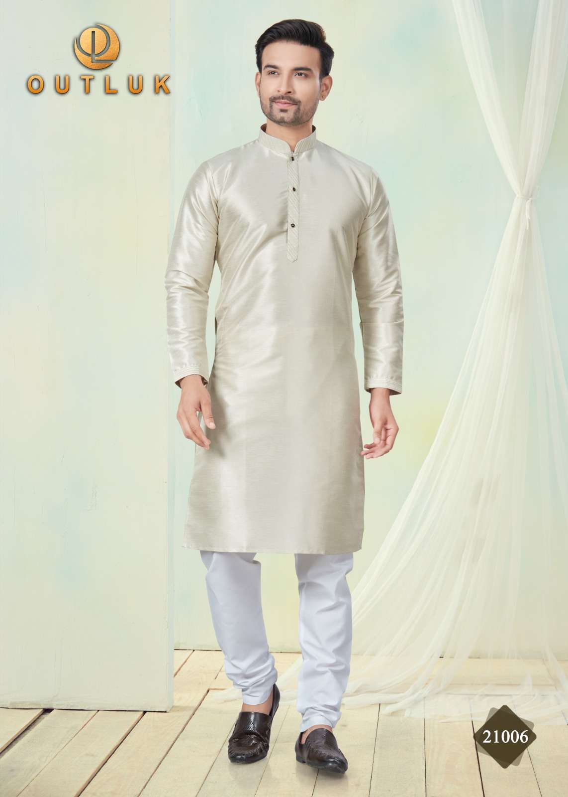 OUTLUK PRESENTS OUTLUK WEDDING COLLECTION VOL-22 READYMADE BEST QUALITY MENS KURTA PAYJAMA CATALOG WHOLESALER AND EXPORTER IN SURAT