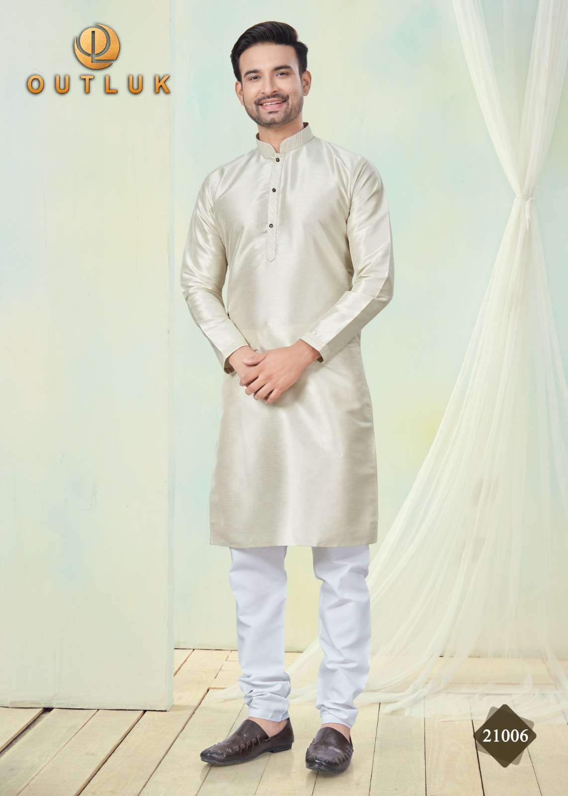 OUTLUK PRESENTS OUTLUK WEDDING COLLECTION VOL-22 READYMADE BEST QUALITY MENS KURTA PAYJAMA CATALOG WHOLESALER AND EXPORTER IN SURAT