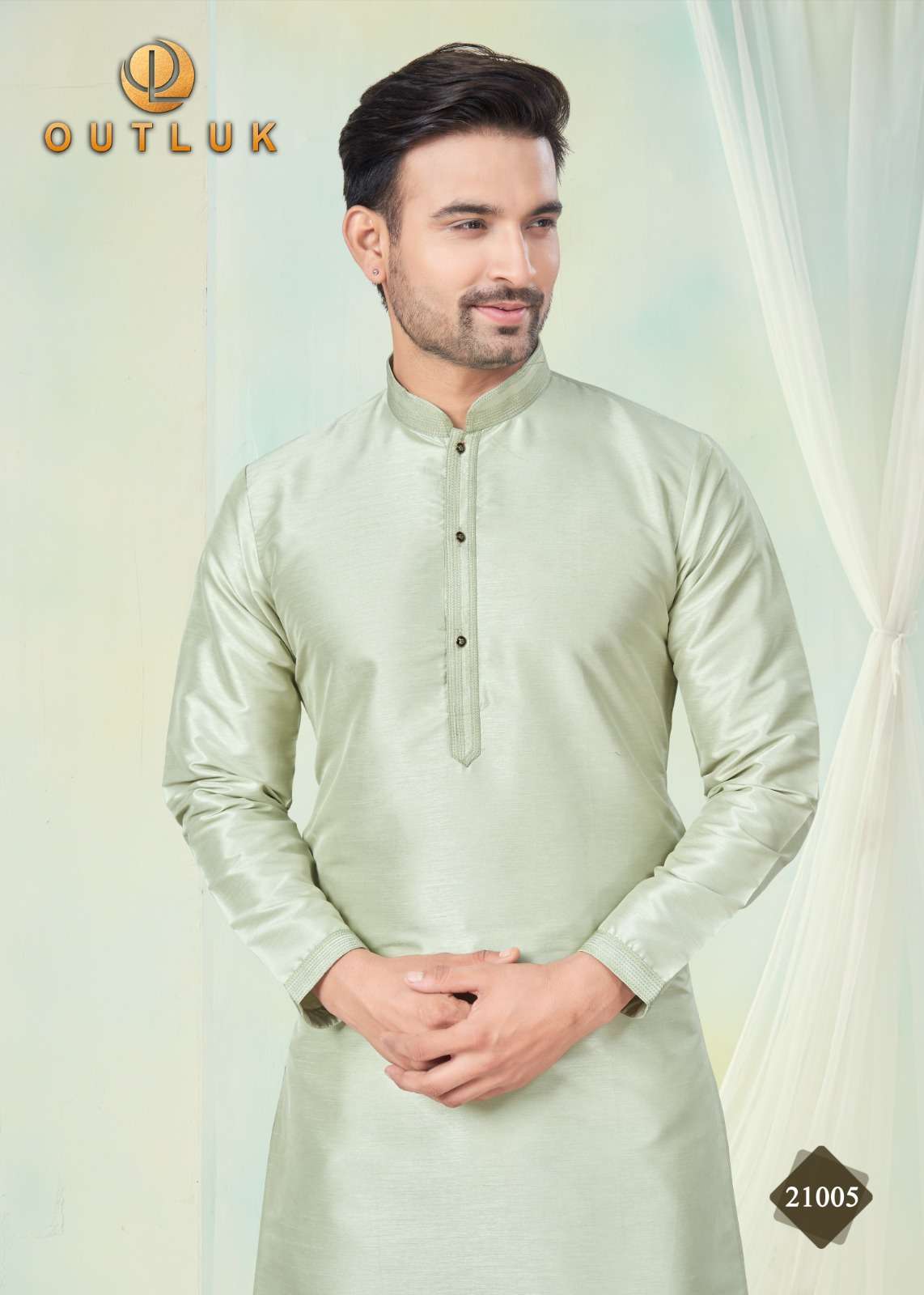 OUTLUK PRESENTS OUTLUK WEDDING COLLECTION VOL-22 READYMADE BEST QUALITY MENS KURTA PAYJAMA CATALOG WHOLESALER AND EXPORTER IN SURAT