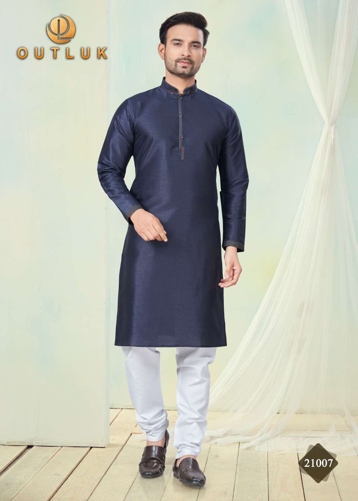 OUTLUK PRESENTS OUTLUK WEDDING COLLECTION VOL-22 READYMADE BEST QUALITY MENS KURTA PAYJAMA CATALOG WHOLESALER AND EXPORTER IN SURAT