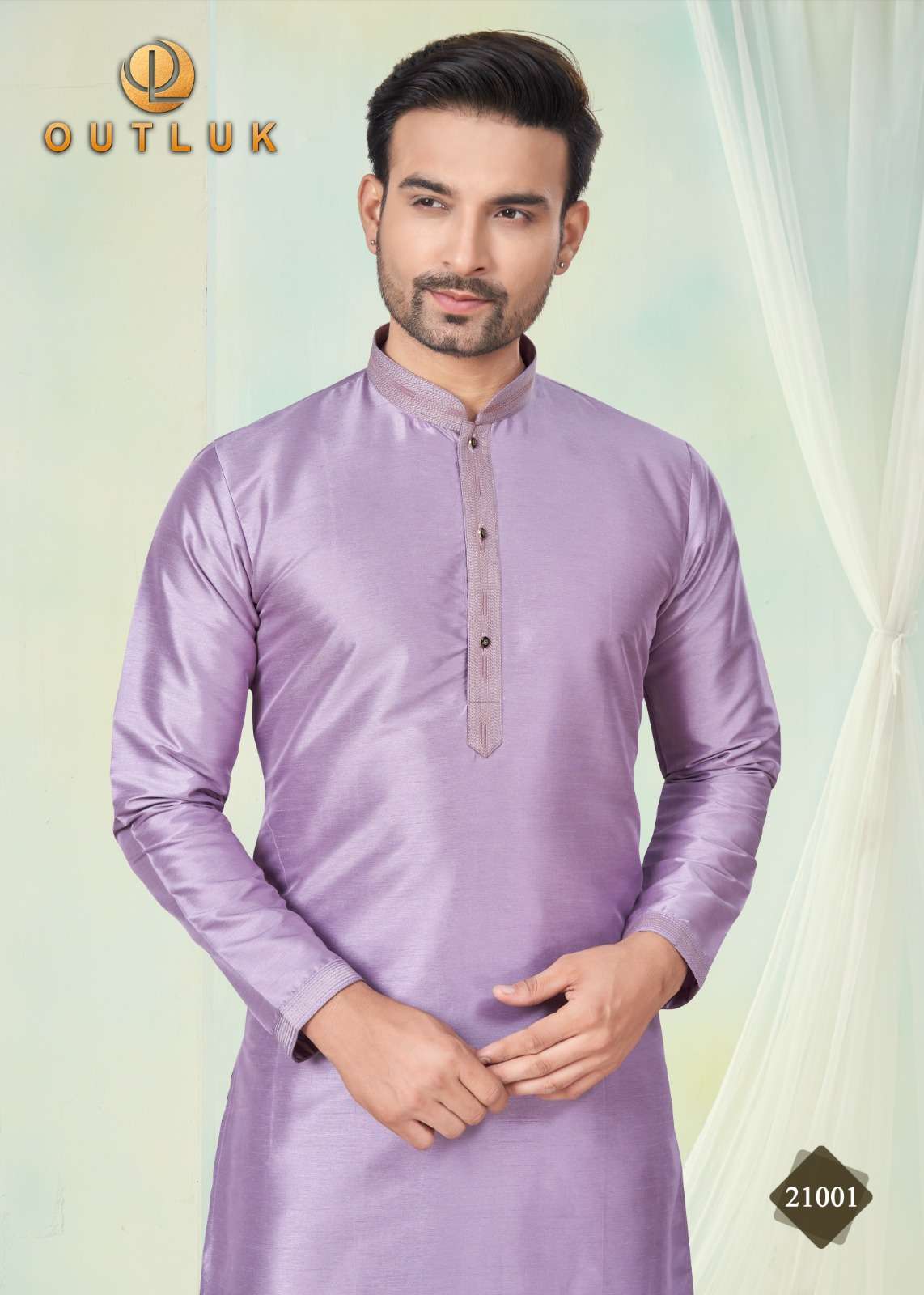 OUTLUK PRESENTS OUTLUK WEDDING COLLECTION VOL-22 READYMADE BEST QUALITY MENS KURTA PAYJAMA CATALOG WHOLESALER AND EXPORTER IN SURAT