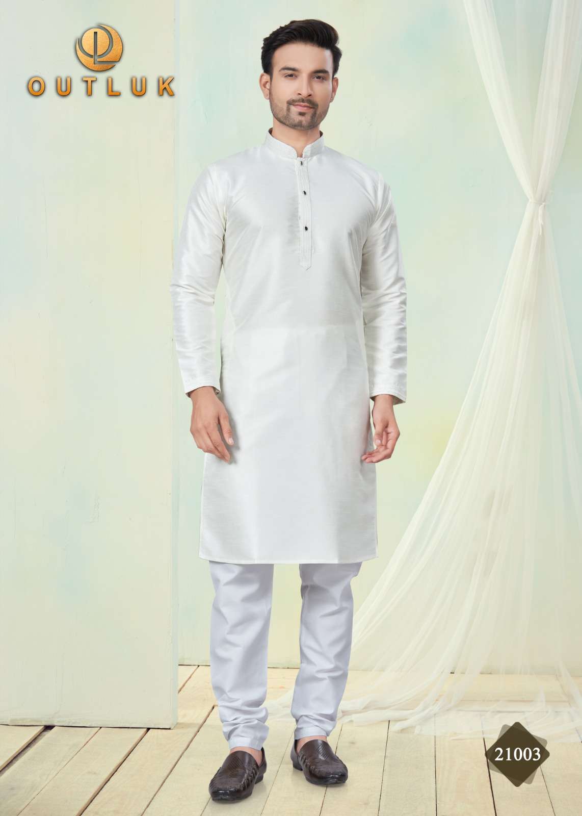 OUTLUK PRESENTS OUTLUK WEDDING COLLECTION VOL-22 READYMADE BEST QUALITY MENS KURTA PAYJAMA CATALOG WHOLESALER AND EXPORTER IN SURAT
