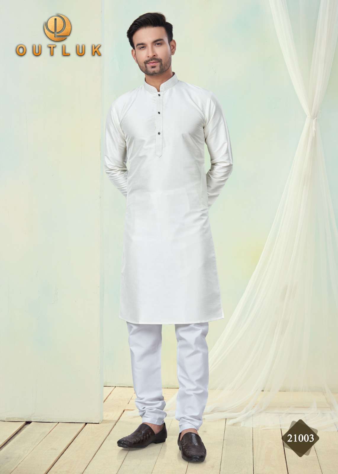 OUTLUK PRESENTS OUTLUK WEDDING COLLECTION VOL-22 READYMADE BEST QUALITY MENS KURTA PAYJAMA CATALOG WHOLESALER AND EXPORTER IN SURAT