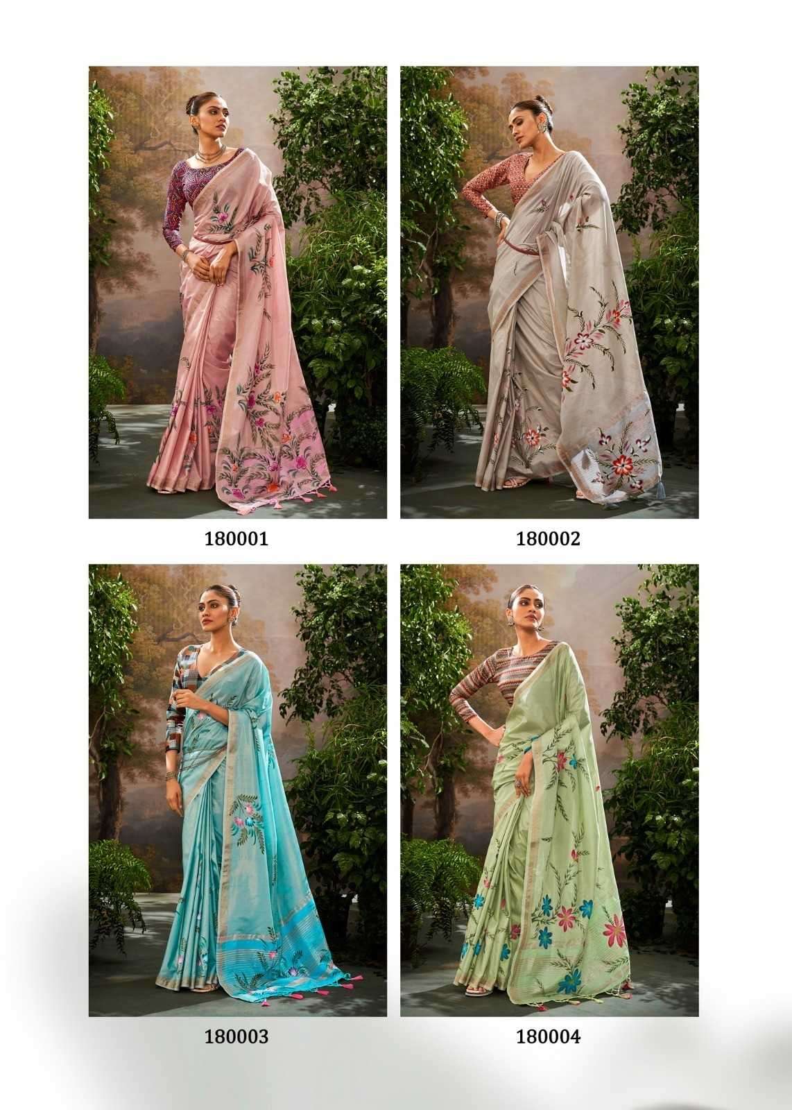 Rajpath presents kalindi silk designer sarees catalog wholesaler and exporters in surat 