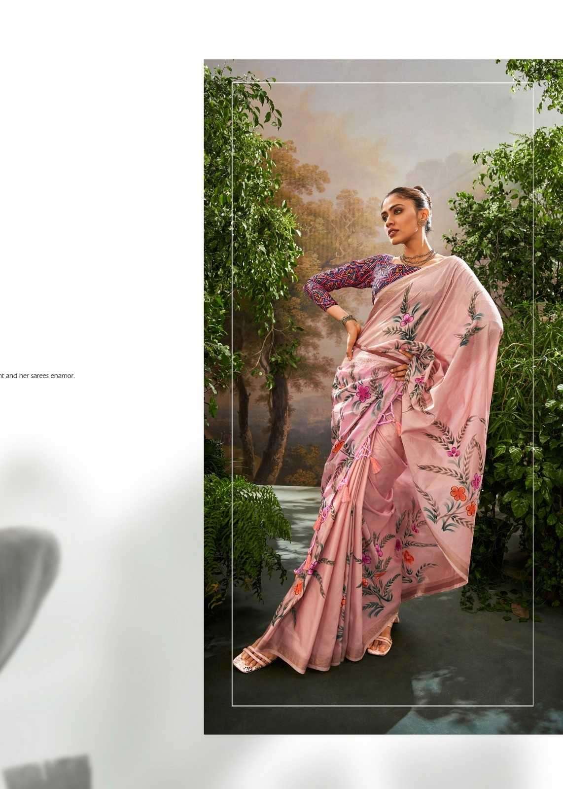 Rajpath presents kalindi silk designer sarees catalog wholesaler and exporters in surat 