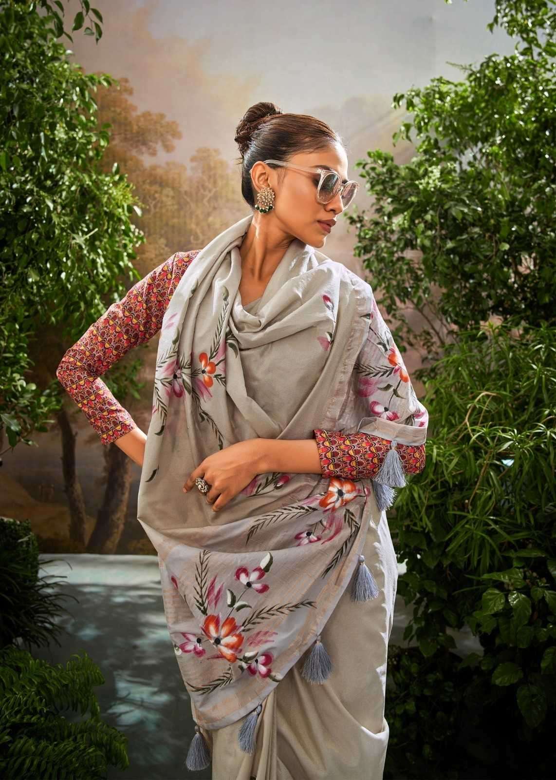 Rajpath presents kalindi silk designer sarees catalog wholesaler and exporters in surat 