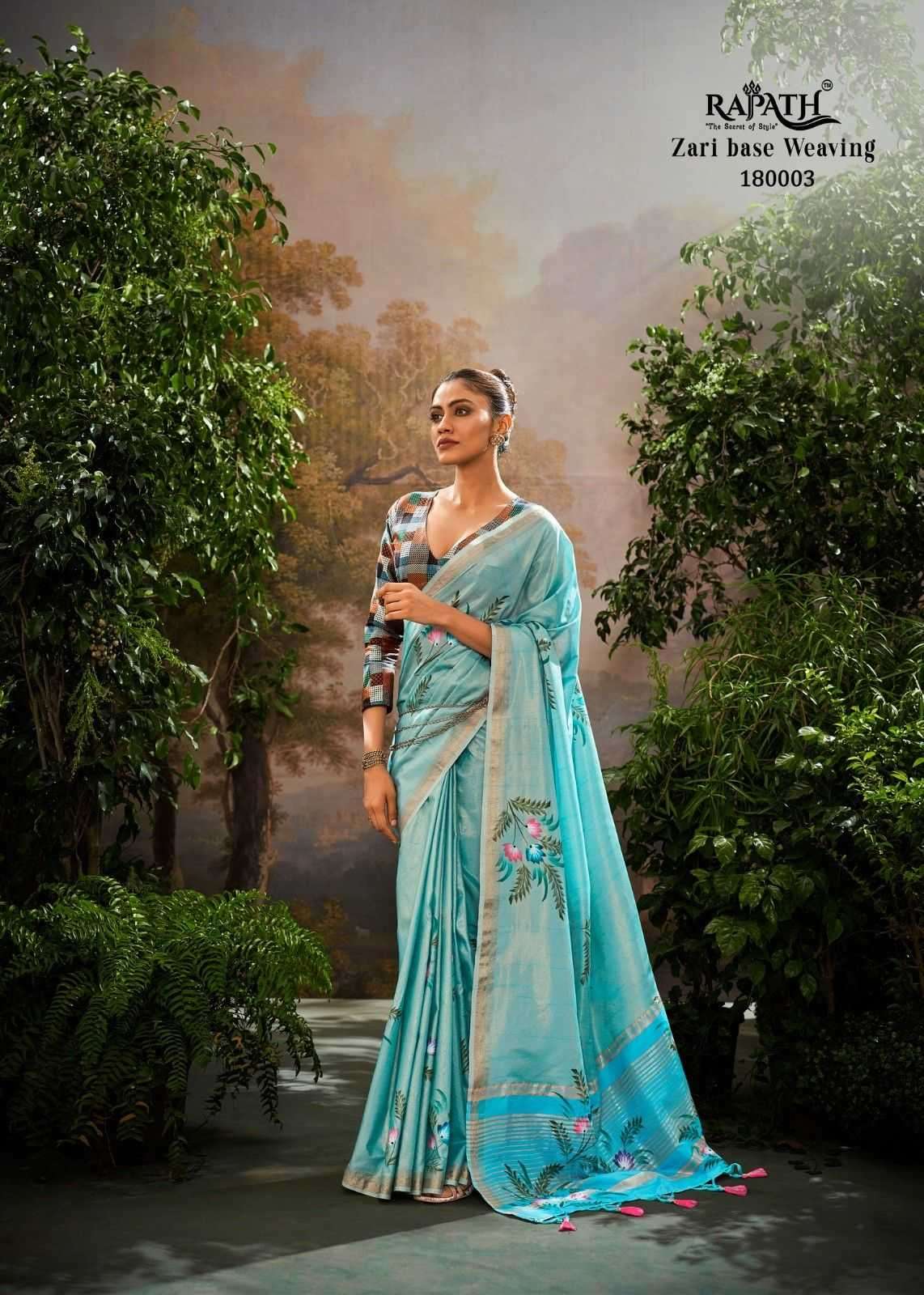 Rajpath presents kalindi silk designer sarees catalog wholesaler and exporters in surat 