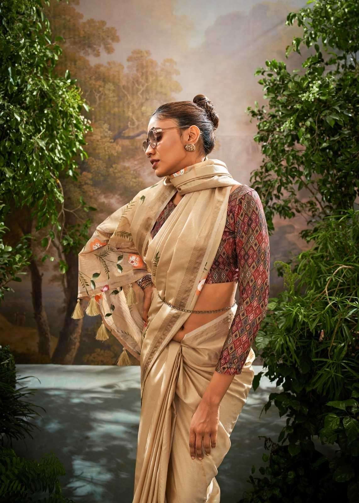 Rajpath presents kalindi silk designer sarees catalog wholesaler and exporters in surat 