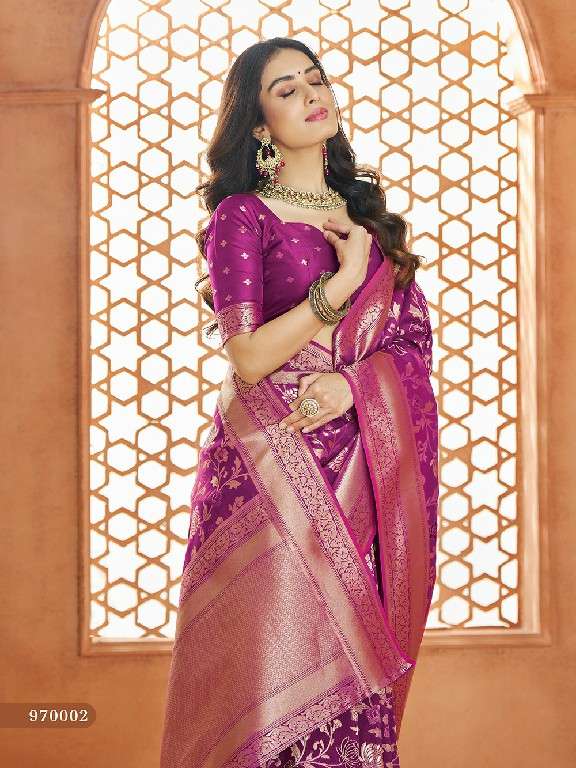 Rajpath Presents Savitri Vol-1 Wholesale Pure Soft Banarasi Silk Party Wear Sarees Catalog Wholesaler And Exporter 