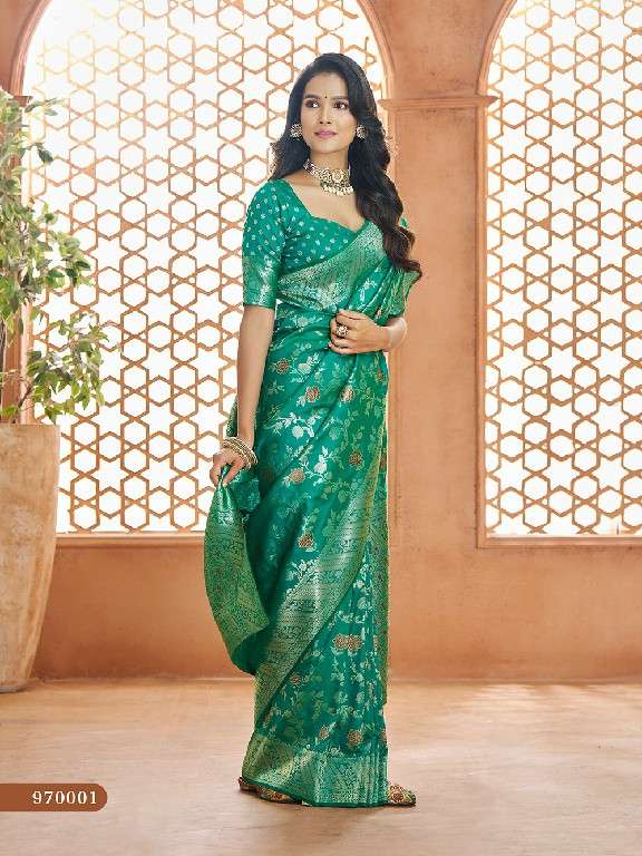 Rajpath Presents Savitri Vol-1 Wholesale Pure Soft Banarasi Silk Party Wear Sarees Catalog Wholesaler And Exporter 