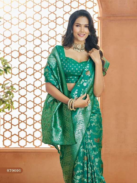 Rajpath Presents Savitri Vol-1 Wholesale Pure Soft Banarasi Silk Party Wear Sarees Catalog Wholesaler And Exporter 