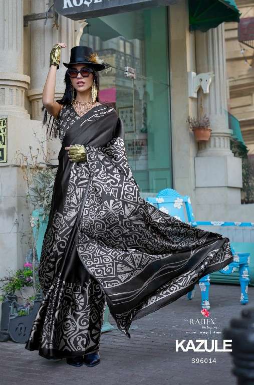 Rajtex Presents kazule satin crepe printed trendy saree Catalog Wholesaler And Exporter In Surat