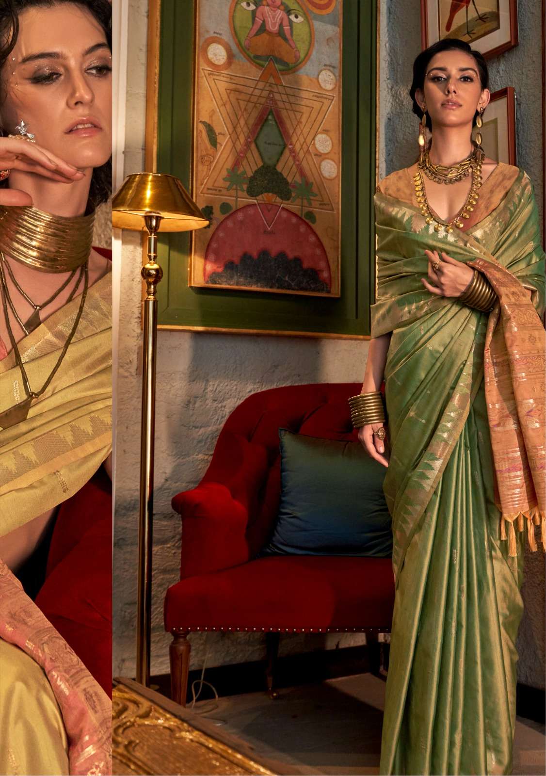 Rajtex Presents Kontessa silk Wholesale Tussar Silk Handloom Weaving Party Wear Sarees Catalog Wholesaler And Exporter 