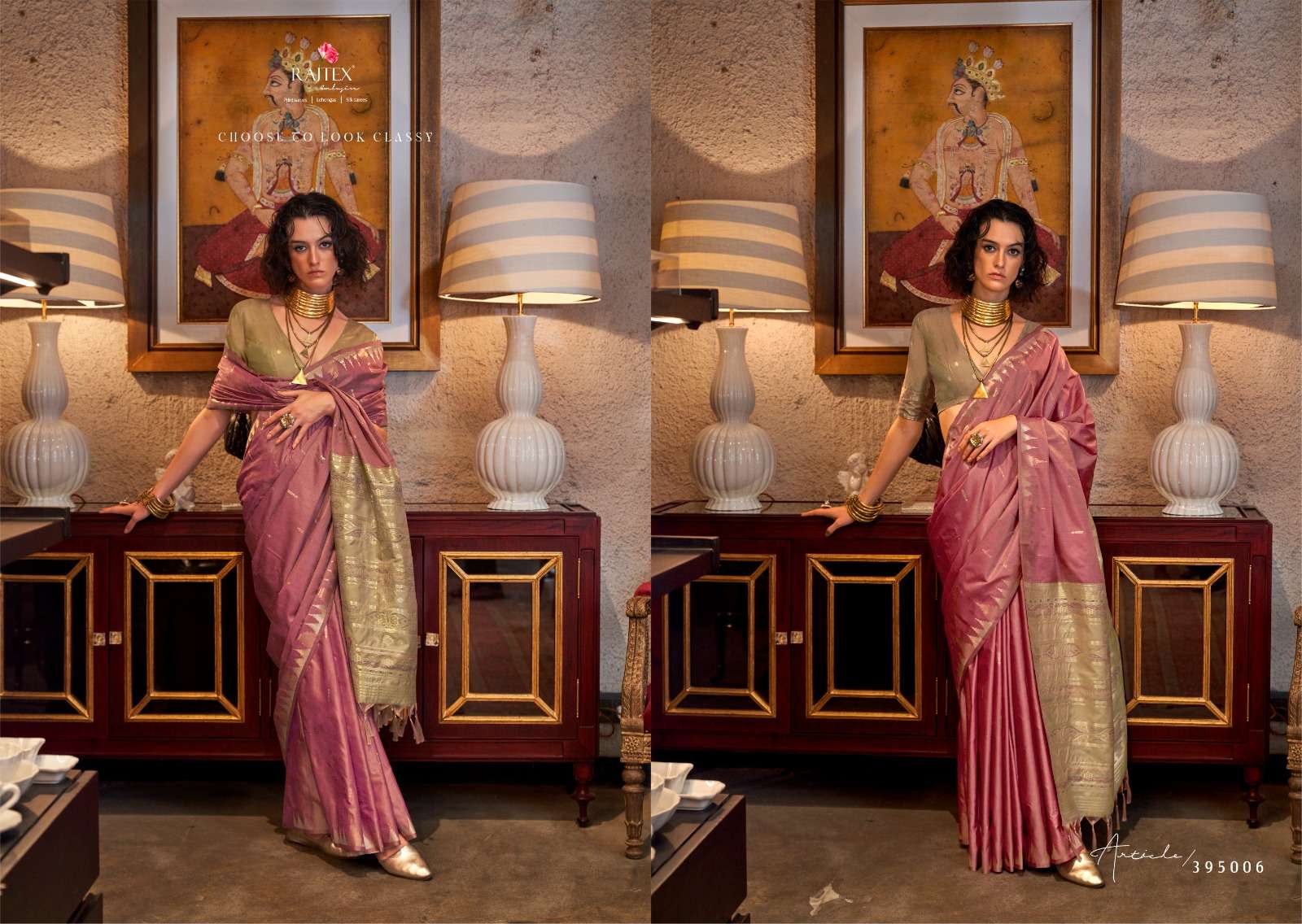 Rajtex Presents Kontessa silk Wholesale Tussar Silk Handloom Weaving Party Wear Sarees Catalog Wholesaler And Exporter 