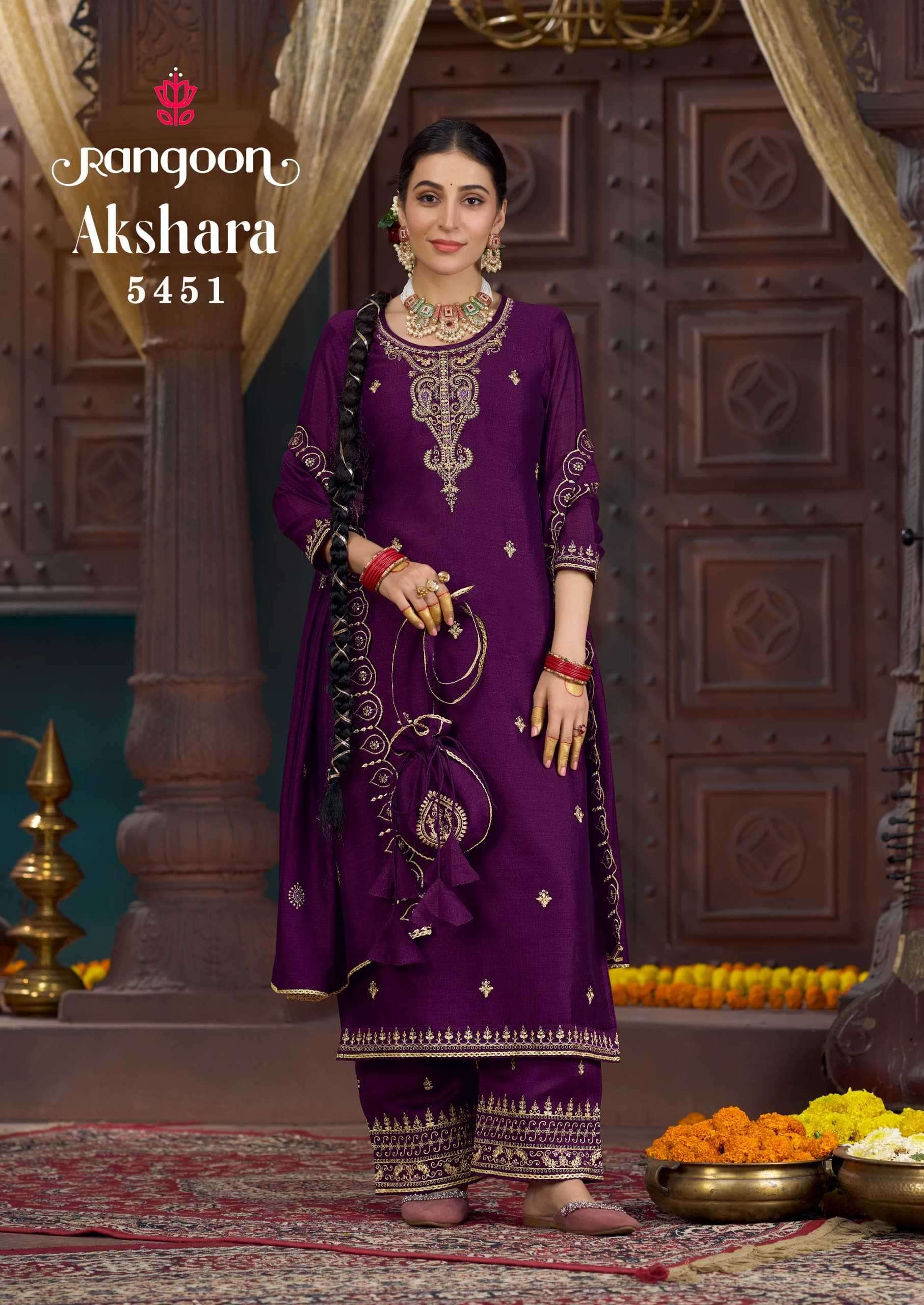 RANGOON PRESENTS AKSHARA READYMADE SILK ELEGANCE FANCY LADIES KURTIS CATALOG WHOLESALER AND EXPORTER 