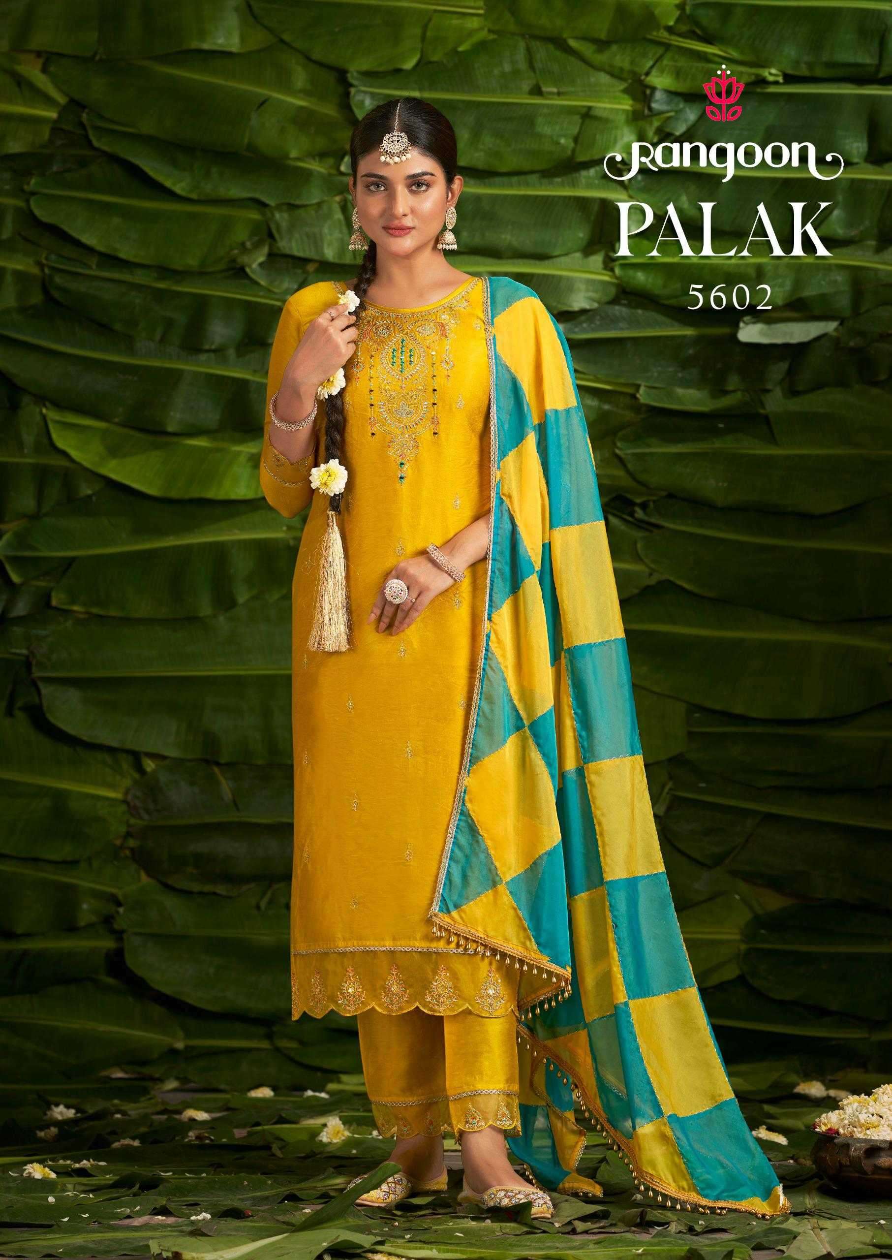 RANGOON PRESENTS PALAK VISCOSE READYMADE CLASSIC HAND MIRROR LADIES SUIT CATALOG WHOLESALER AND EXPORTER 