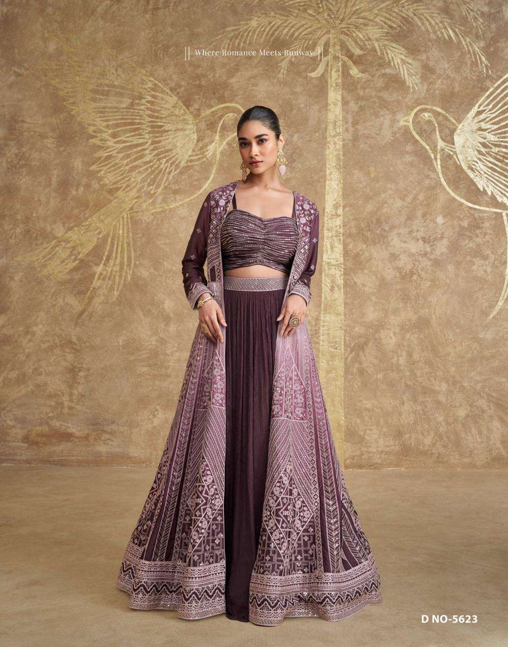 SAYURI DESIGNER PRESENT TYOHAAR FUNCTION WEAR READYMADE DIFFERENT STYLE 3PCS SUIT CATALOG WHOLESALER AND EXPORTER IN SURAT 