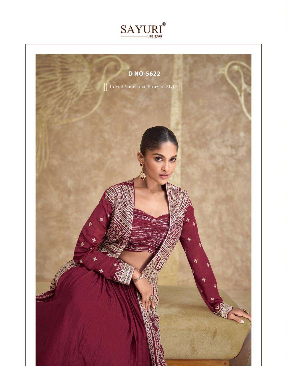 SAYURI DESIGNER PRESENT TYOHAAR FUNCTION WEAR READYMADE DIFFERENT STYLE 3PCS SUIT CATALOG WHOLESALER AND EXPORTER IN SURAT 