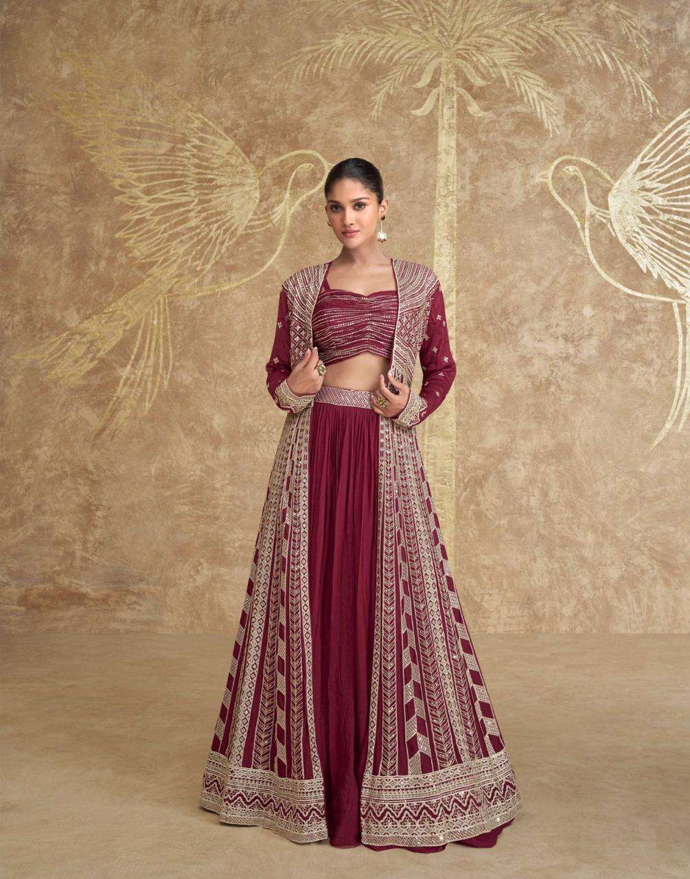 SAYURI DESIGNER PRESENT TYOHAAR FUNCTION WEAR READYMADE DIFFERENT STYLE 3PCS SUIT CATALOG WHOLESALER AND EXPORTER IN SURAT 