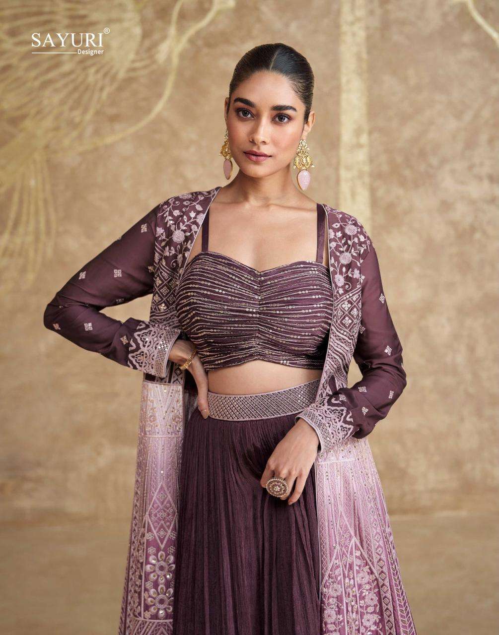 SAYURI DESIGNER PRESENT TYOHAAR FUNCTION WEAR READYMADE DIFFERENT STYLE 3PCS SUIT CATALOG WHOLESALER AND EXPORTER IN SURAT 