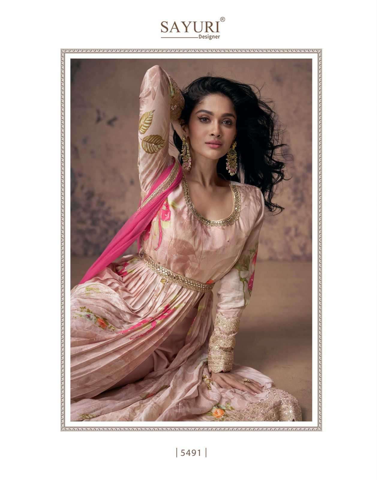 SAYURI DESIGNER PRESENTS ANAMIKA FANCY GEORGETTE SALWAR SUITS CATALOG WHOLESALER AND EXPORTER IN SURAT