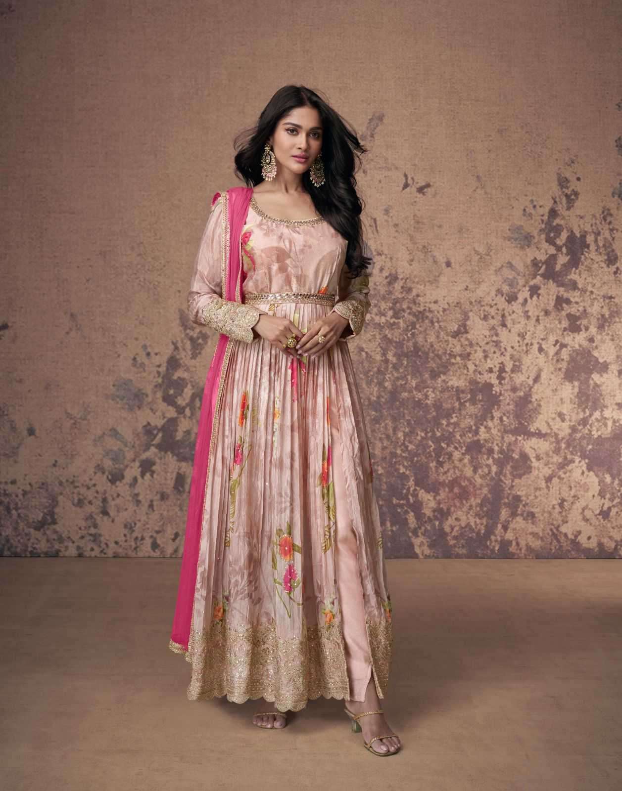 SAYURI DESIGNER PRESENTS ANAMIKA FANCY GEORGETTE SALWAR SUITS CATALOG WHOLESALER AND EXPORTER IN SURAT