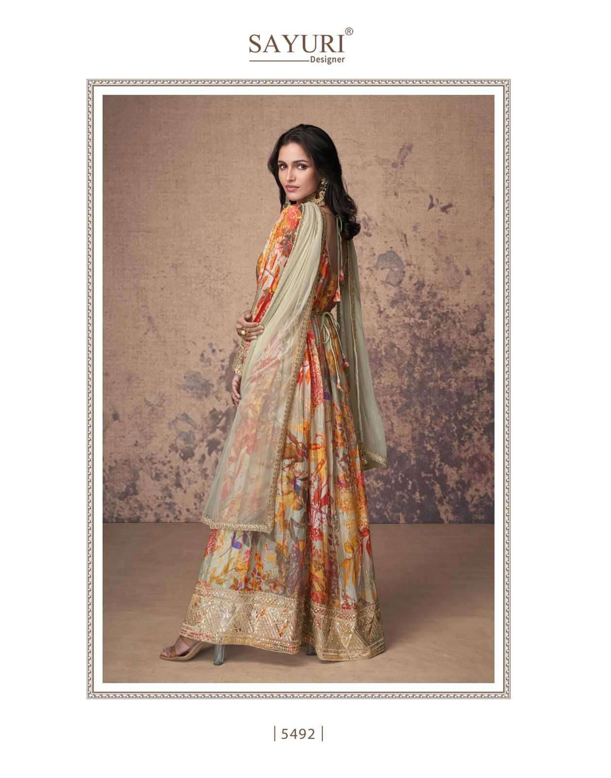 SAYURI DESIGNER PRESENTS ANAMIKA FANCY GEORGETTE SALWAR SUITS CATALOG WHOLESALER AND EXPORTER IN SURAT