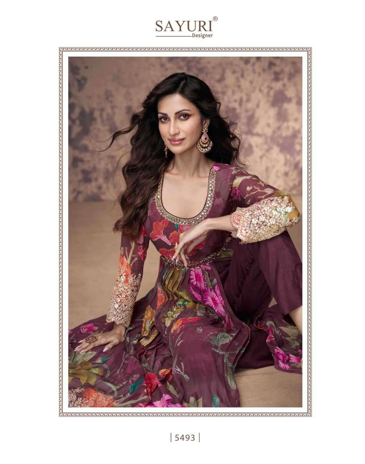 SAYURI DESIGNER PRESENTS ANAMIKA FANCY GEORGETTE SALWAR SUITS CATALOG WHOLESALER AND EXPORTER IN SURAT