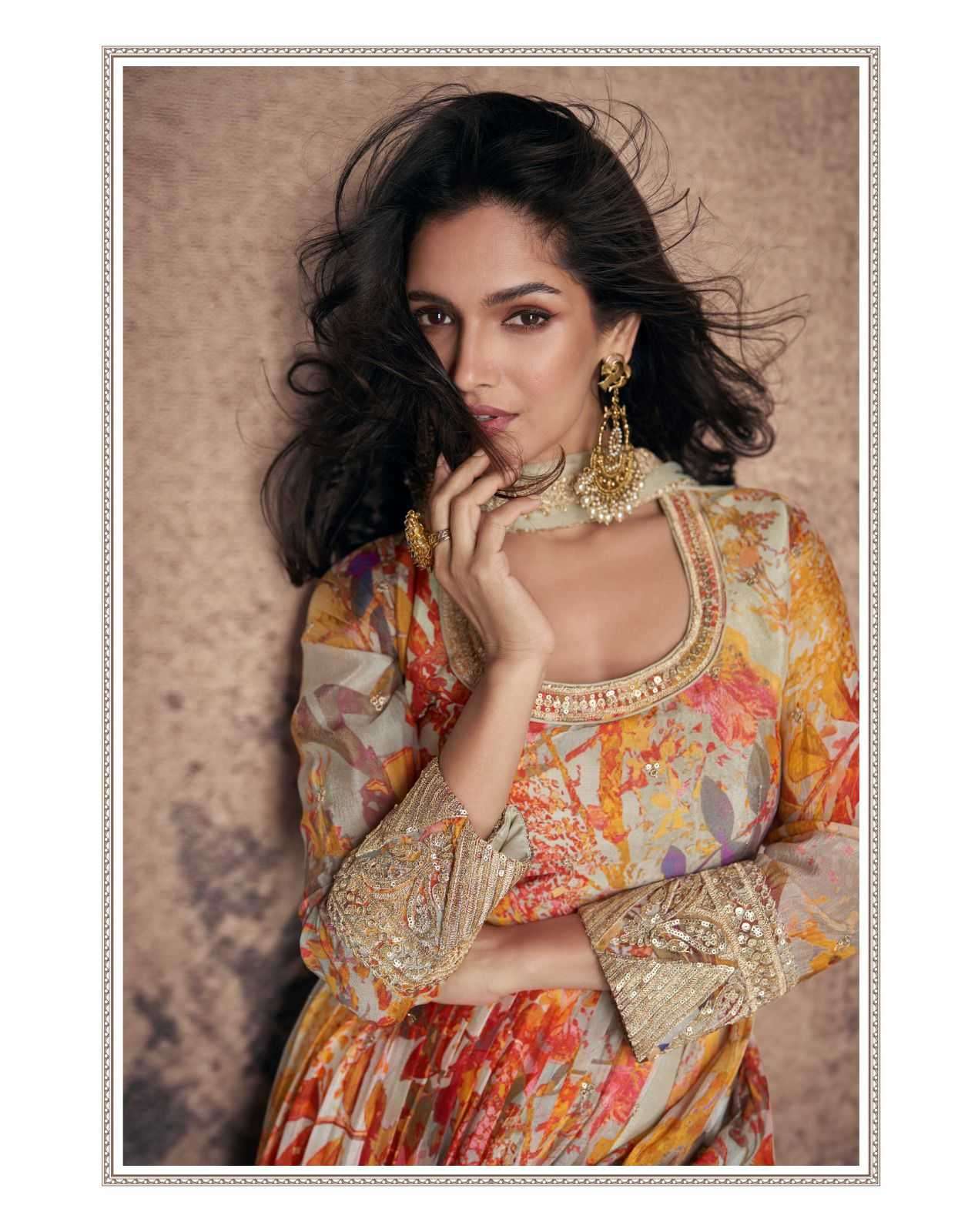 SAYURI DESIGNER PRESENTS ANAMIKA FANCY GEORGETTE SALWAR SUITS CATALOG WHOLESALER AND EXPORTER IN SURAT