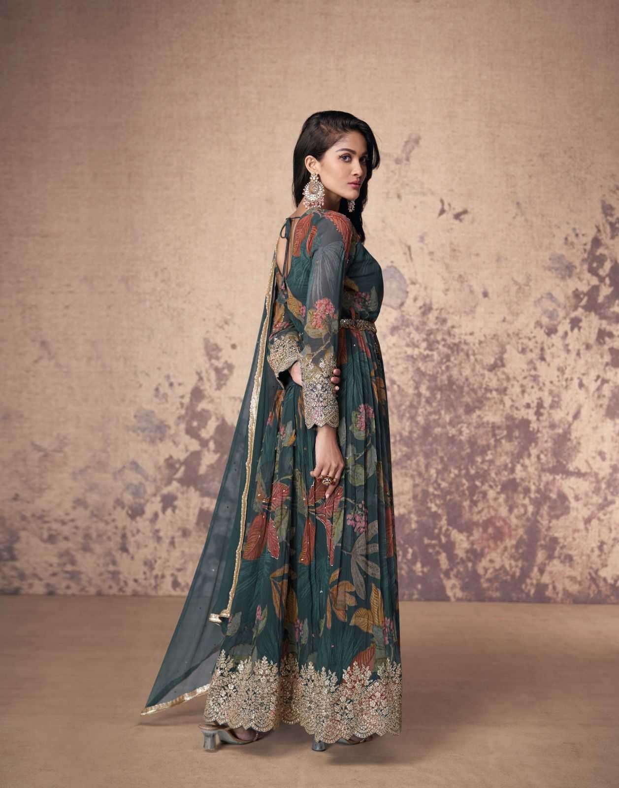 SAYURI DESIGNER PRESENTS ANAMIKA FANCY GEORGETTE SALWAR SUITS CATALOG WHOLESALER AND EXPORTER IN SURAT