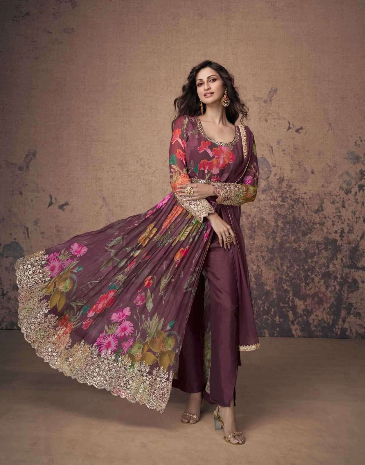 SAYURI DESIGNER PRESENTS ANAMIKA FANCY GEORGETTE SALWAR SUITS CATALOG WHOLESALER AND EXPORTER IN SURAT