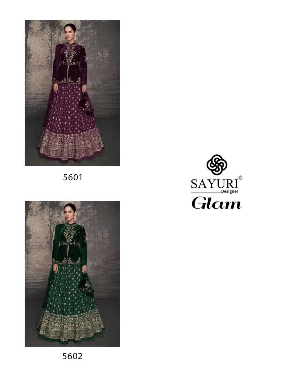 SAYURI DESIGNER PRESENTS GLAM READYMADE VELVET KURTI WITH SKIRT CATALOG WHOLESALER AND EXPORTER IN SURAT