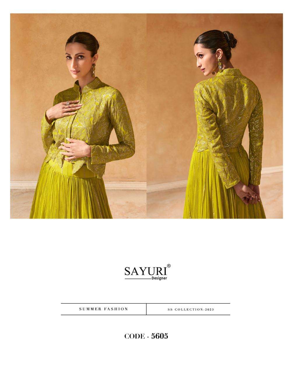 SAYURI DESIGNER PRESENTS RAAS READYMADE DESIGNER FESTIVE WEAR ELEGANT LONG GOWN PANT DUPATTA CATALOG WHOLESALER AND EXPORTER IN SURAT
