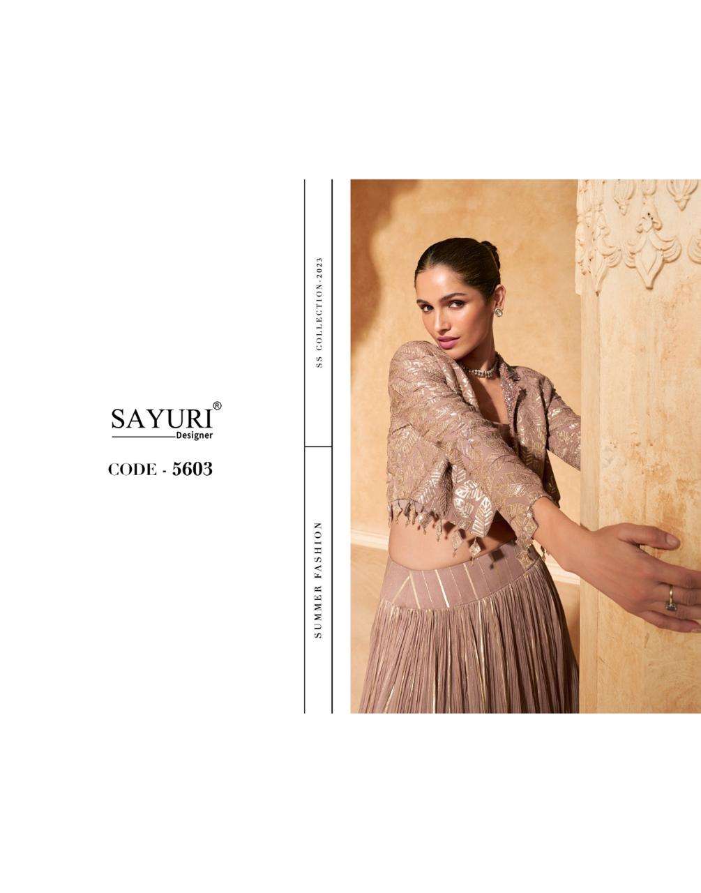 SAYURI DESIGNER PRESENTS RAAS READYMADE DESIGNER FESTIVE WEAR ELEGANT LONG GOWN PANT DUPATTA CATALOG WHOLESALER AND EXPORTER IN SURAT