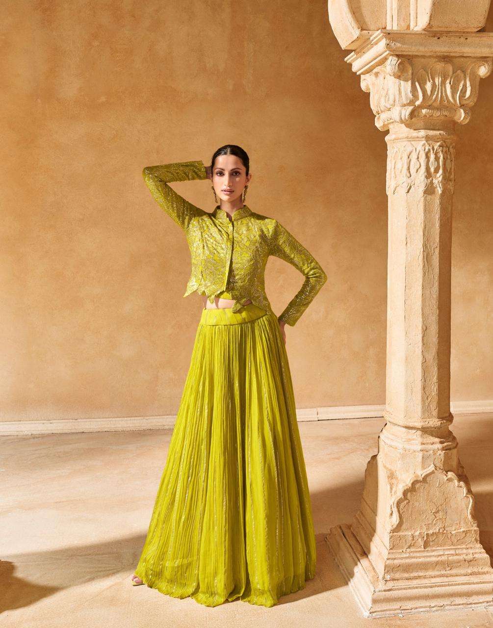 SAYURI DESIGNER PRESENTS RAAS READYMADE DESIGNER FESTIVE WEAR ELEGANT LONG GOWN PANT DUPATTA CATALOG WHOLESALER AND EXPORTER IN SURAT