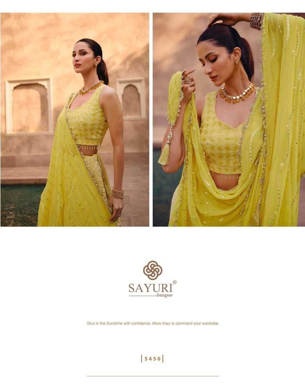  SAYURI DESIGNER PRESENTS SANIYA GEORGETTE FULL STITCH PARTY WEAR INDO WESTERN DRESS CATALOG WHOLESALER 
