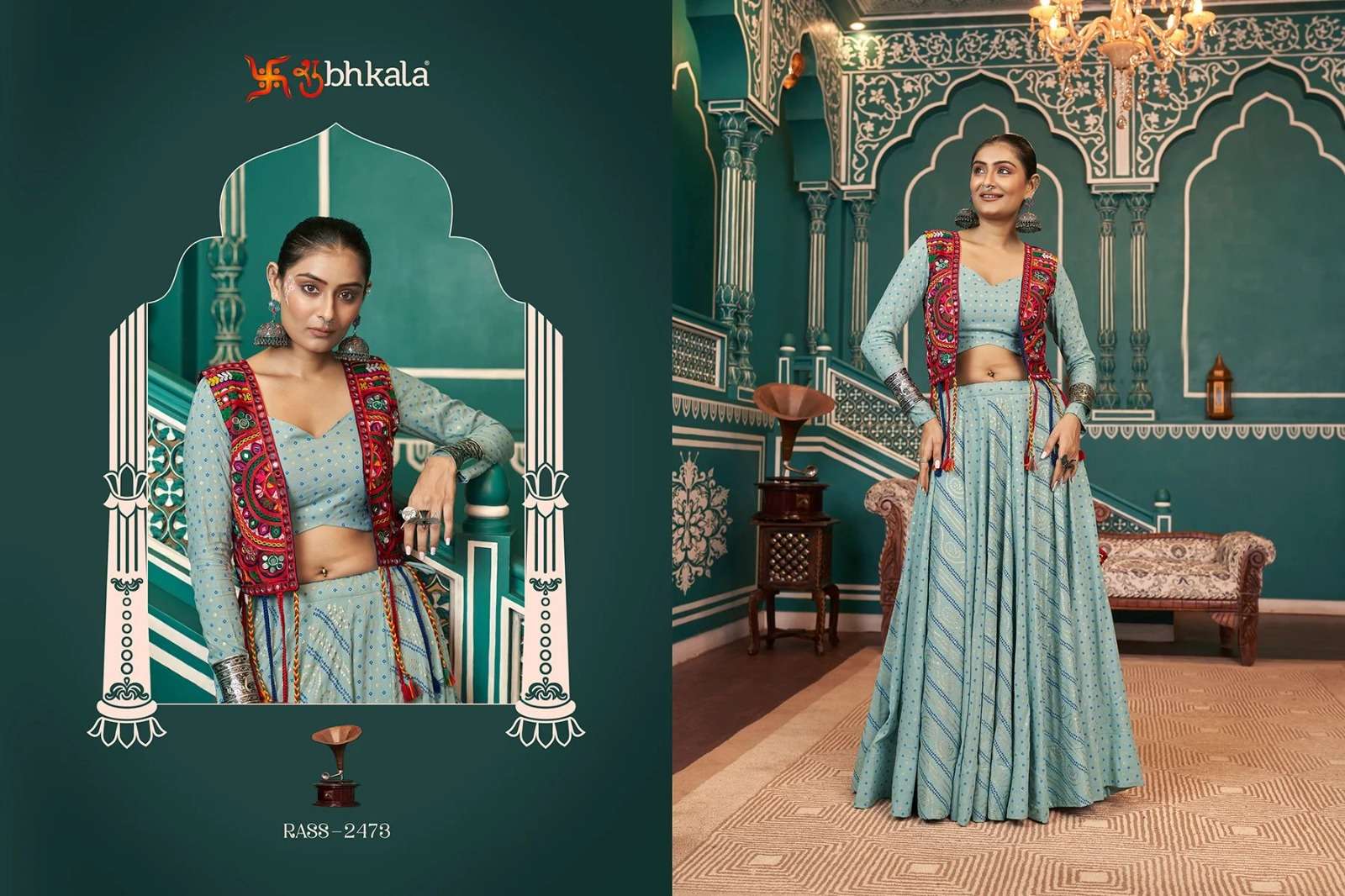 SHUBHKALA PRESENTS RAAS VOL-18 FANCY NAVRATRI WEAR LEHNGHA CHOLI CATALOG WHOLESALER AND EXPORTER IN SURAT