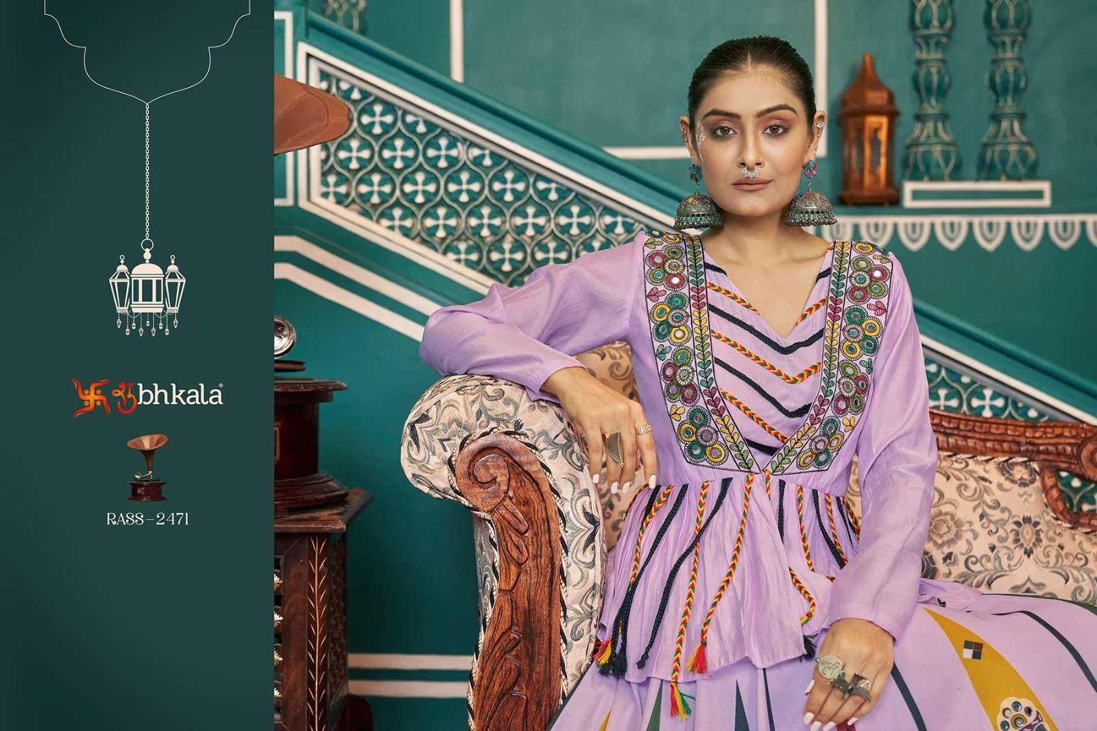 SHUBHKALA PRESENTS RAAS VOL-18 FANCY NAVRATRI WEAR LEHNGHA CHOLI CATALOG WHOLESALER AND EXPORTER IN SURAT
