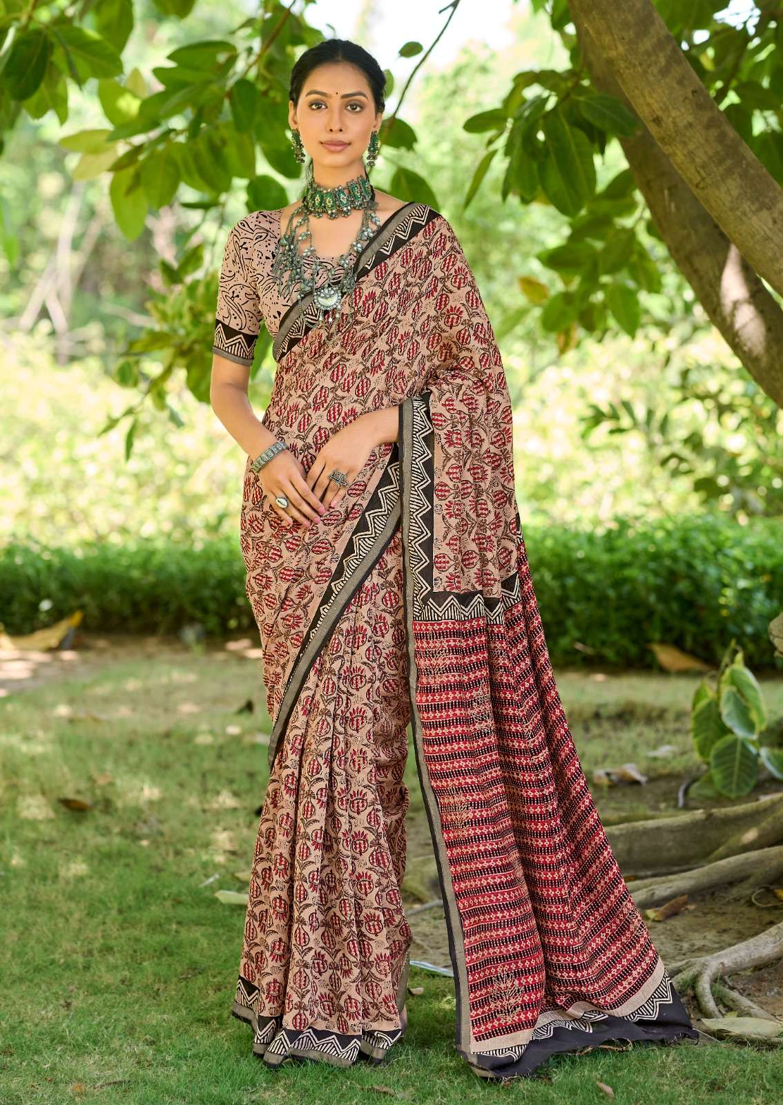 SR PRESENTS KASAK FANCY HANDBLOK PRINTED SAREES CATALOG WHOLESALER AND EXPORTER 