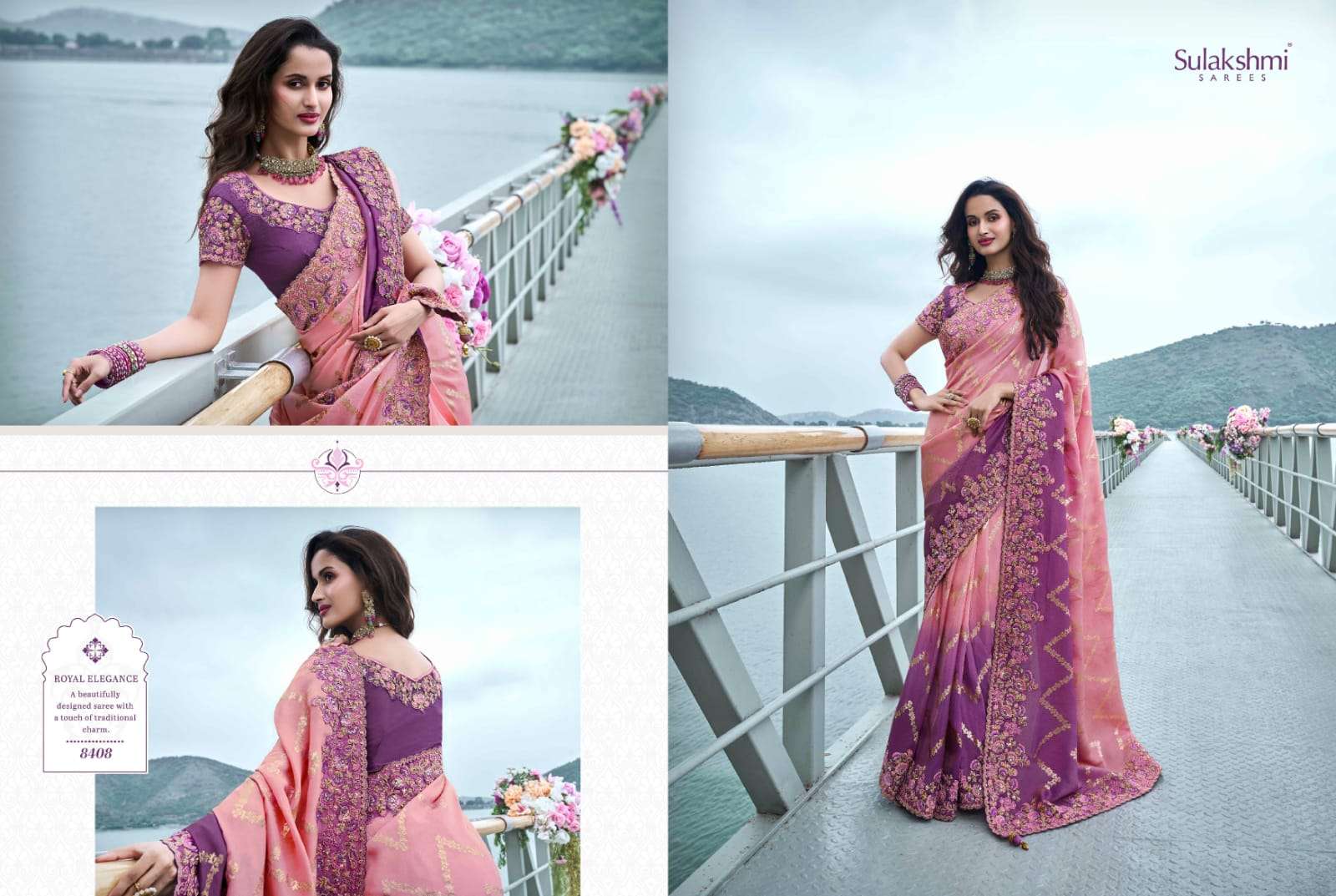 SULAKSHMI PRESENTS THE WEDDING SAGA FANCY DESIGNER OCCASION WEAR EXCLUSIVE SAREES CATALOG WHOLESALER AND EXPORTER IN SURAT 