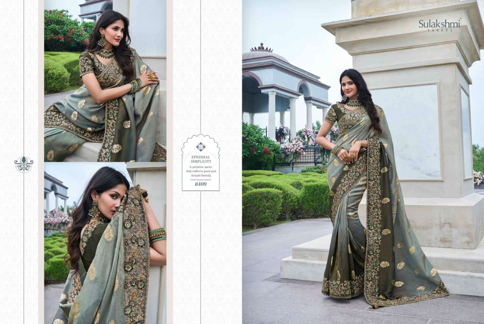 SULAKSHMI PRESENTS THE WEDDING SAGA FANCY DESIGNER OCCASION WEAR EXCLUSIVE SAREES CATALOG WHOLESALER AND EXPORTER IN SURAT 