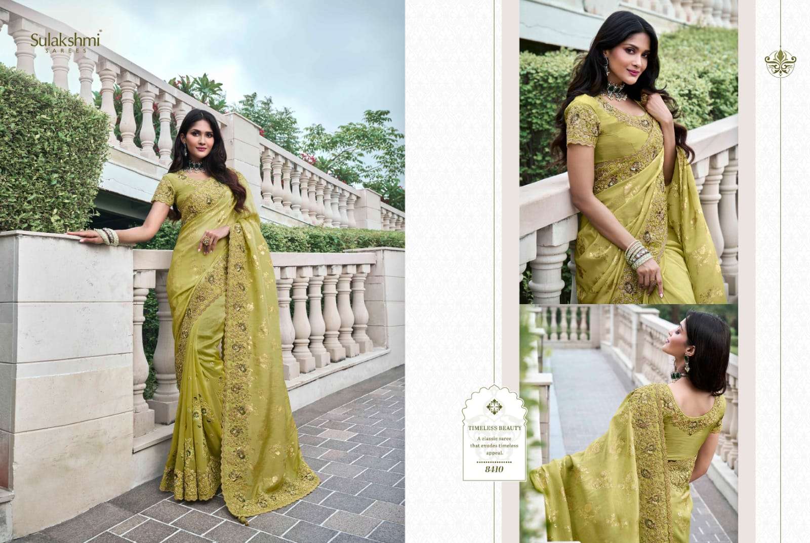 SULAKSHMI PRESENTS THE WEDDING SAGA FANCY DESIGNER OCCASION WEAR EXCLUSIVE SAREES CATALOG WHOLESALER AND EXPORTER IN SURAT 
