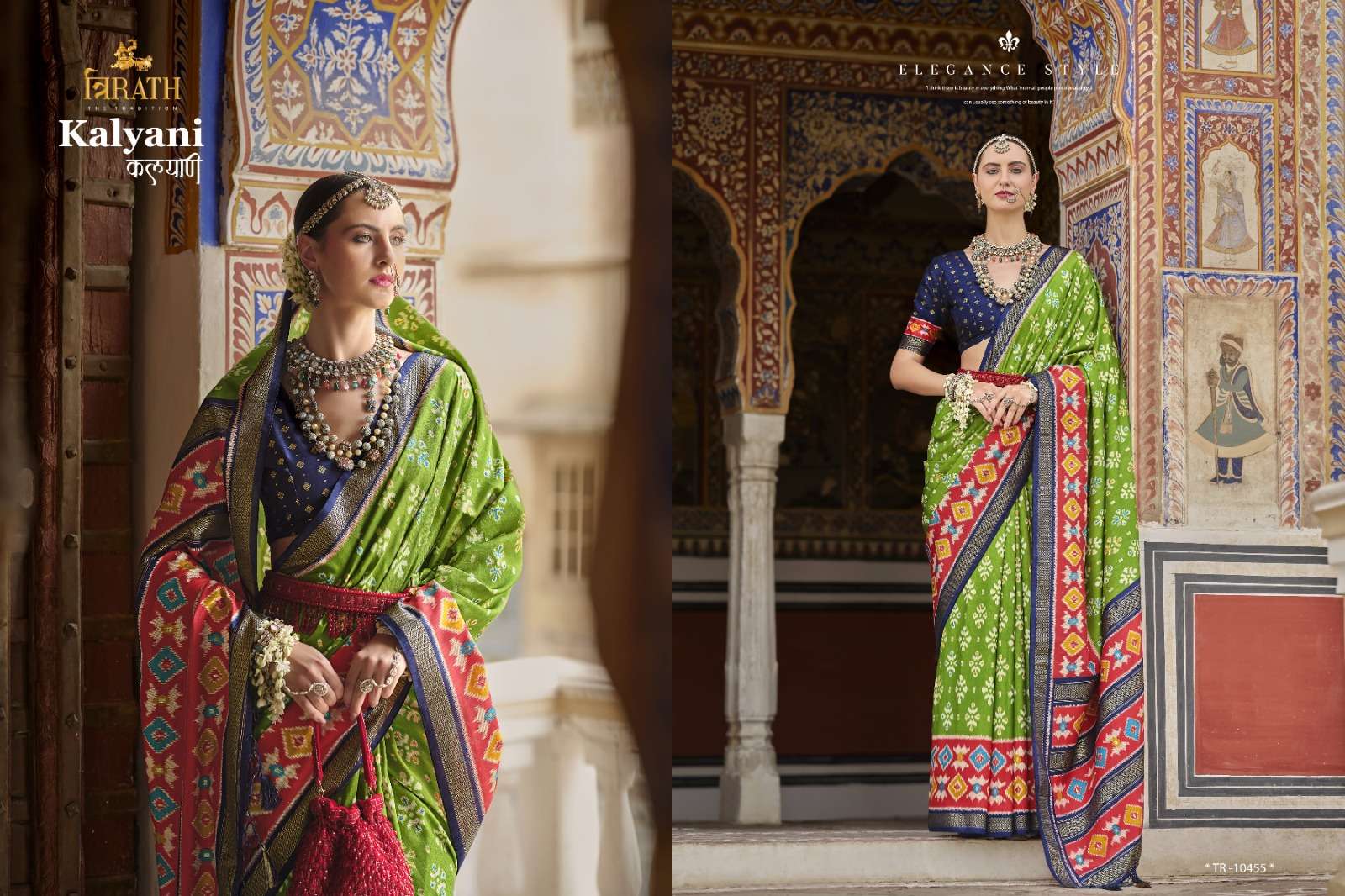 TRIRATH PRESENT KALYANI FANCY PATOLA SAREES CATALOG WHOLESALER AND EXPORTER IN SURAT  