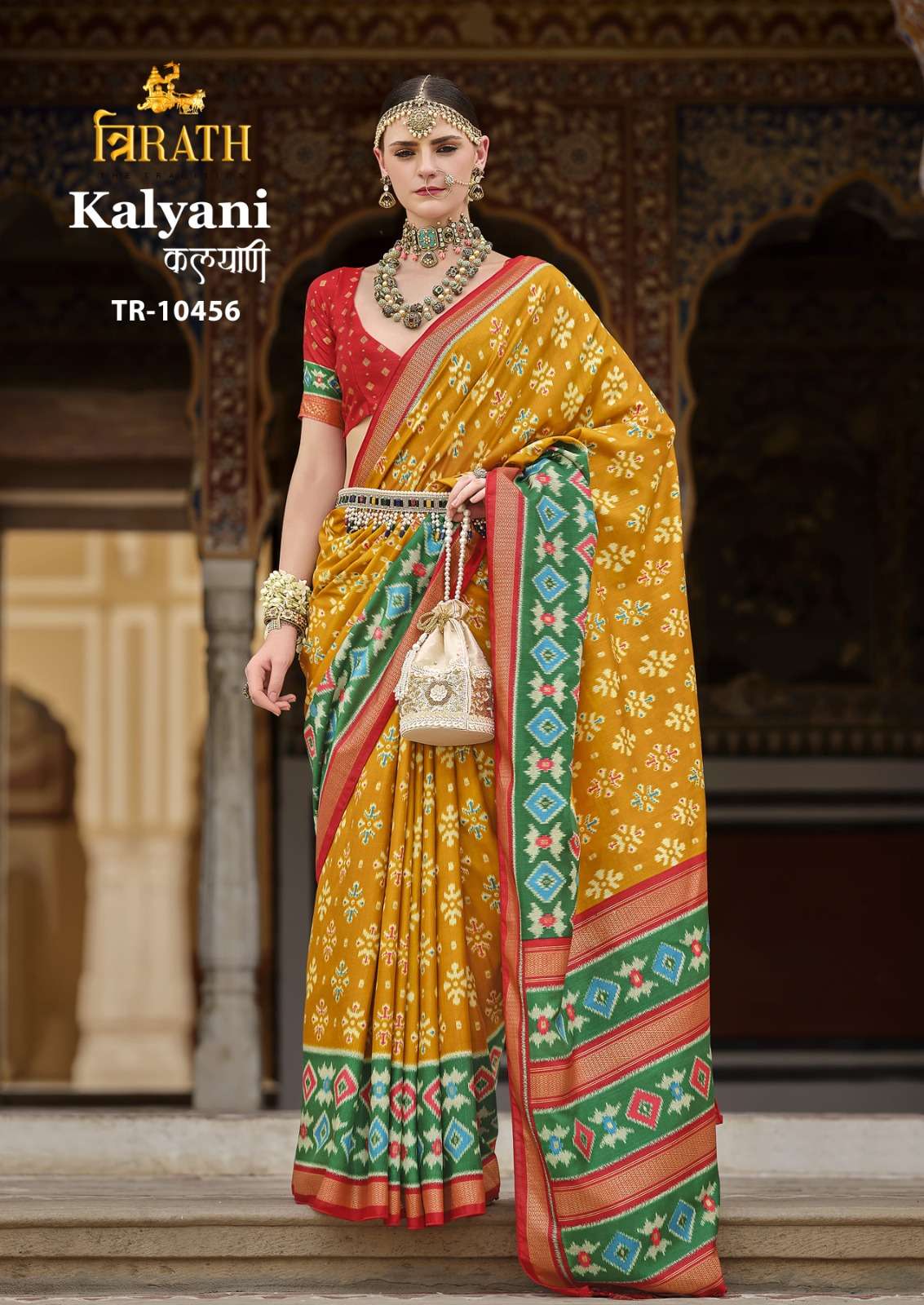 TRIRATH PRESENT KALYANI FANCY PATOLA SAREES CATALOG WHOLESALER AND EXPORTER IN SURAT  