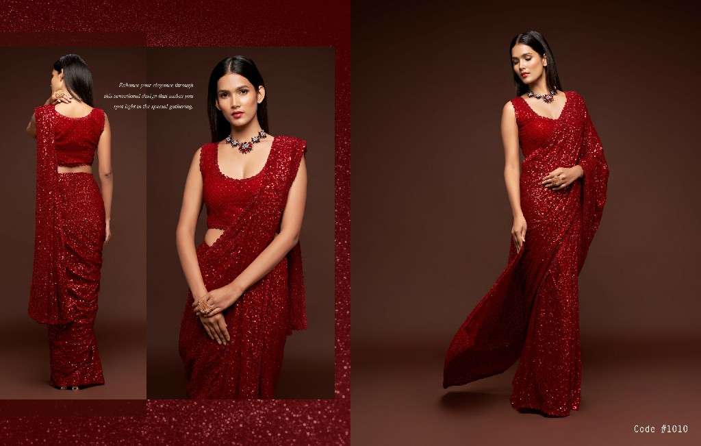 Zeel Clothing Presents Starlit Saree Vol-1 Wholesale Function Wear Sarees Catalog Wholesaler And Exporter 