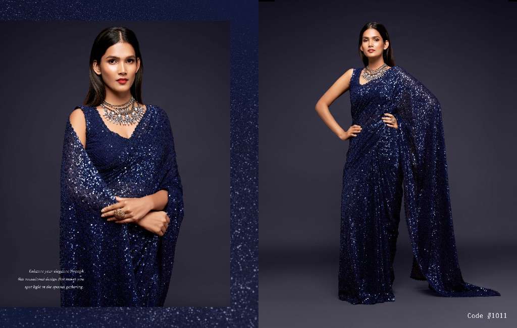 Zeel Clothing Presents Starlit Saree Vol-1 Wholesale Function Wear Sarees Catalog Wholesaler And Exporter 