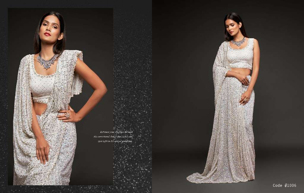 Zeel Clothing Presents Starlit Saree Vol-1 Wholesale Function Wear Sarees Catalog Wholesaler And Exporter 