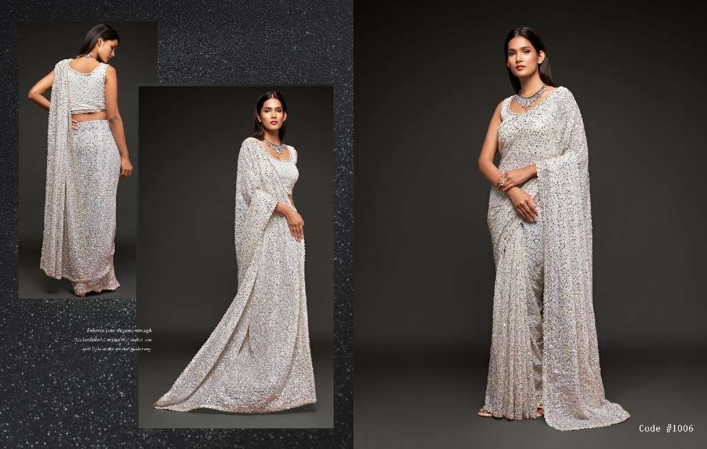 Zeel Clothing Presents Starlit Saree Vol-1 Wholesale Function Wear Sarees Catalog Wholesaler And Exporter 